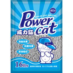 POWER CAT - 威力貓強效除臭粗貓砂16lbs